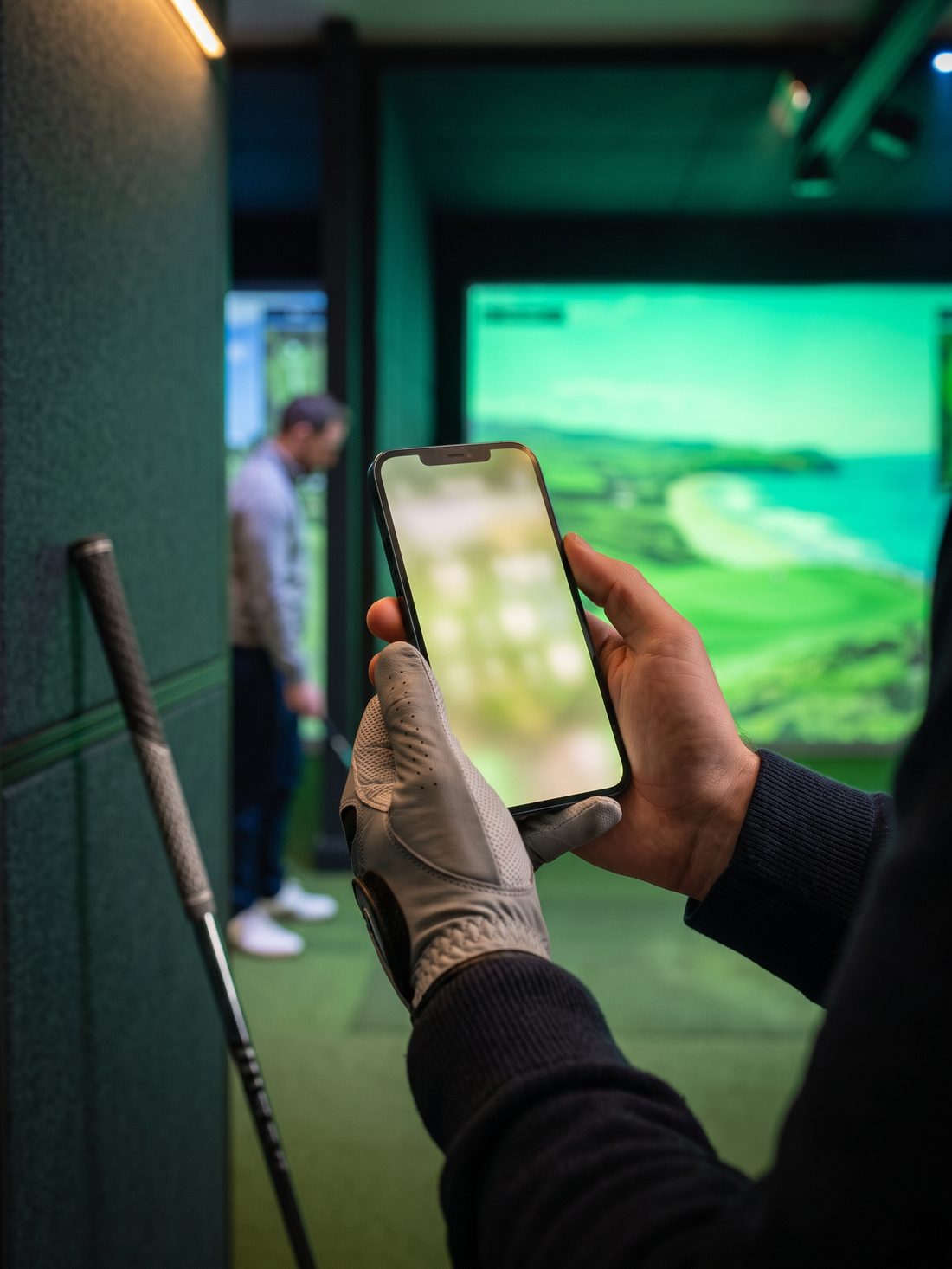 The SGA app showing a round in progress
