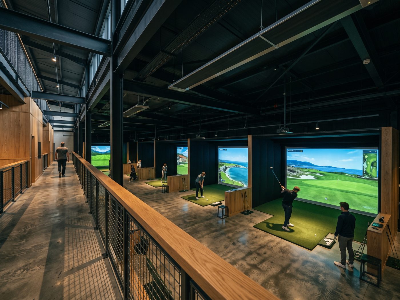A multi-bay simulator facility